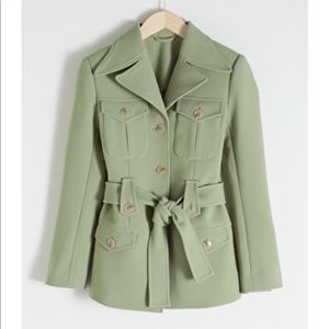 & Other Stories Pistachio Green Workwear Jacket